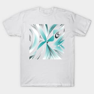 Silver blue groove T-Shirt